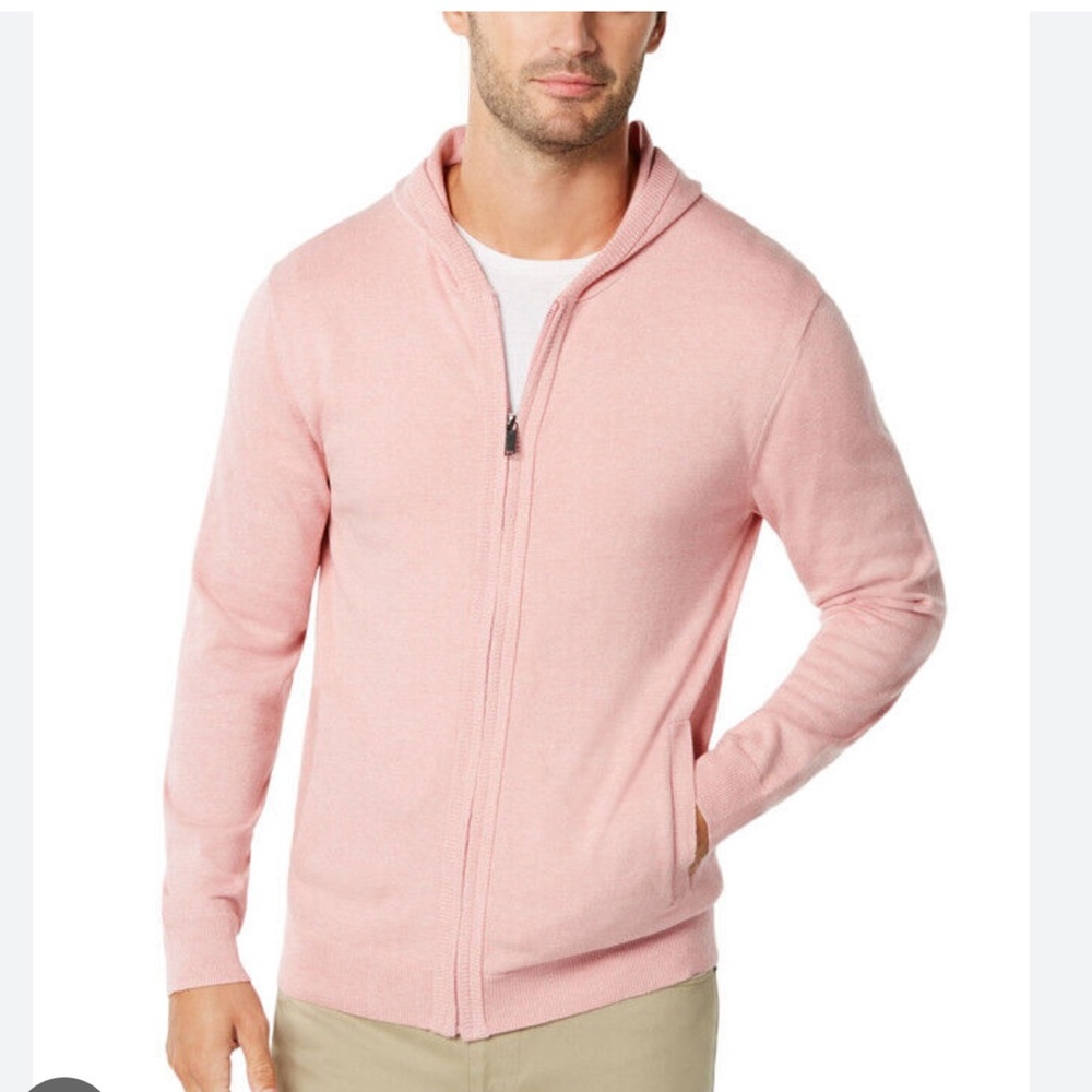 NWT Tasso Elba Full Zip Hooded Sweater